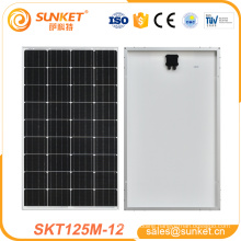 best solar cell efficiency for mono 120w 125w small solar panel in lamp system
